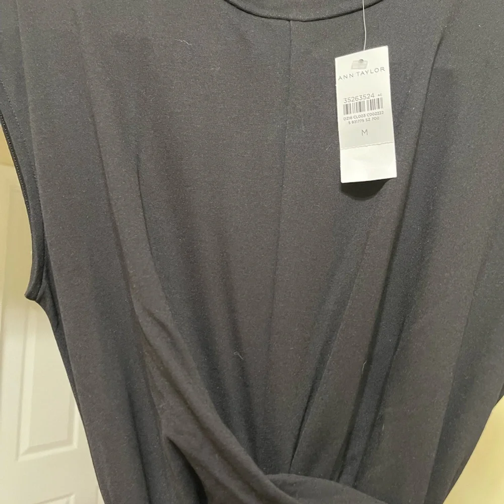 Ann Taylor Belted Mock Neck Dress, Size Medium, NWT! - Picture 6 of 6